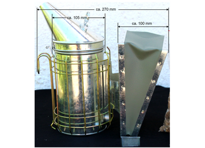Imker Smoker Set inkl. Rauchmittel Bienenbesen Stockmeißel gerade