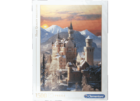 Schloß Neuschwanstein im Winter Puzzle 1500 Teile Clementoni 31925