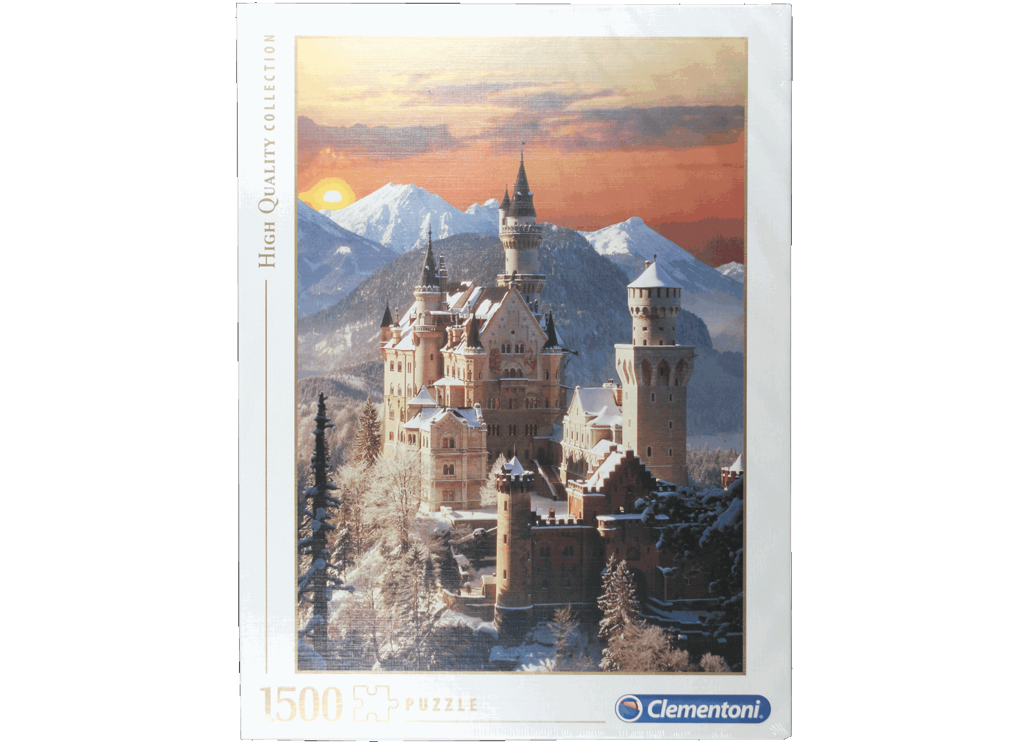 Schloß Neuschwanstein im Winter Puzzle 1500 Teile Clementoni 31925