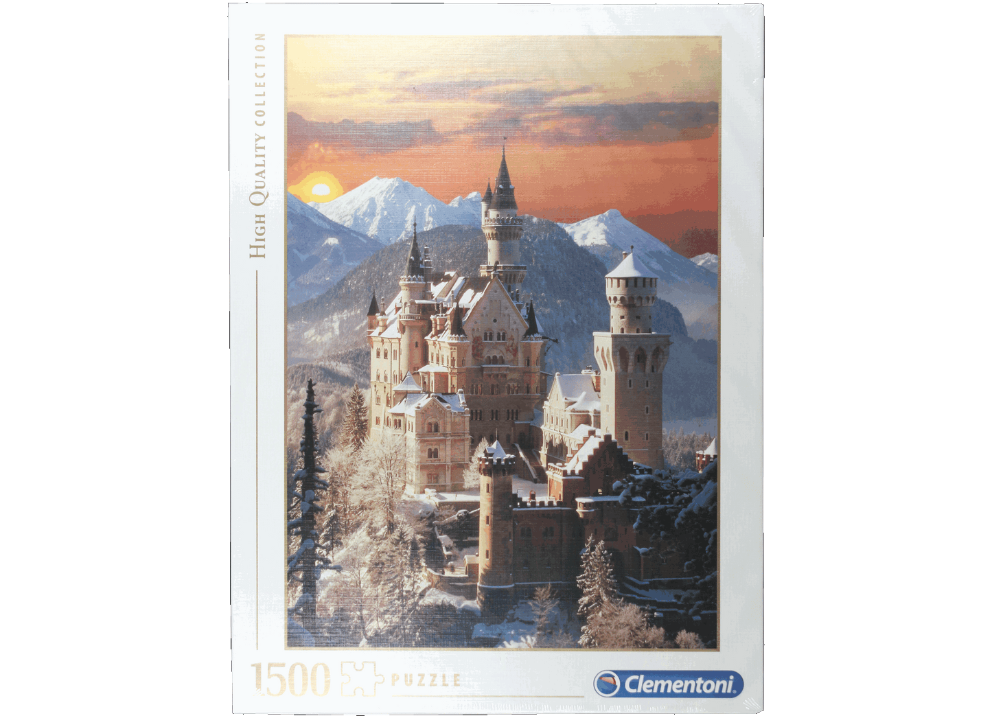 Schloß Neuschwanstein im Winter Puzzle 1500 Teile Clementoni 59x84 cm 31925