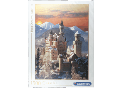 Schloß Neuschwanstein im Winter Puzzle 1500 Teile Clementoni 31925