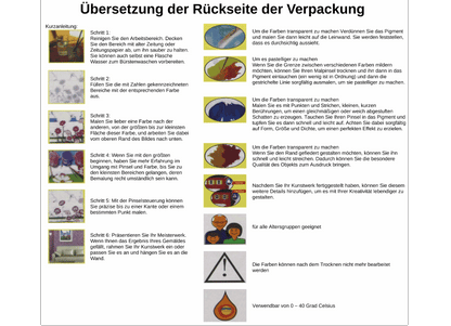 Landhaus in der Dämmerung Malen nach Zahlen 24 Farben 3 Pinsel 40 x 50 cm