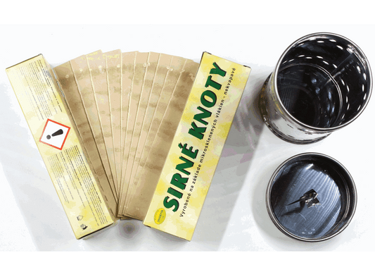 Stainless steel sulfur can set with 400 g sulfur strips