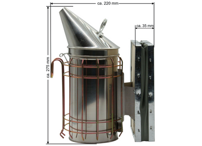 Edelstahl Smoker mit 500g Rauchmittel Rauchbläser