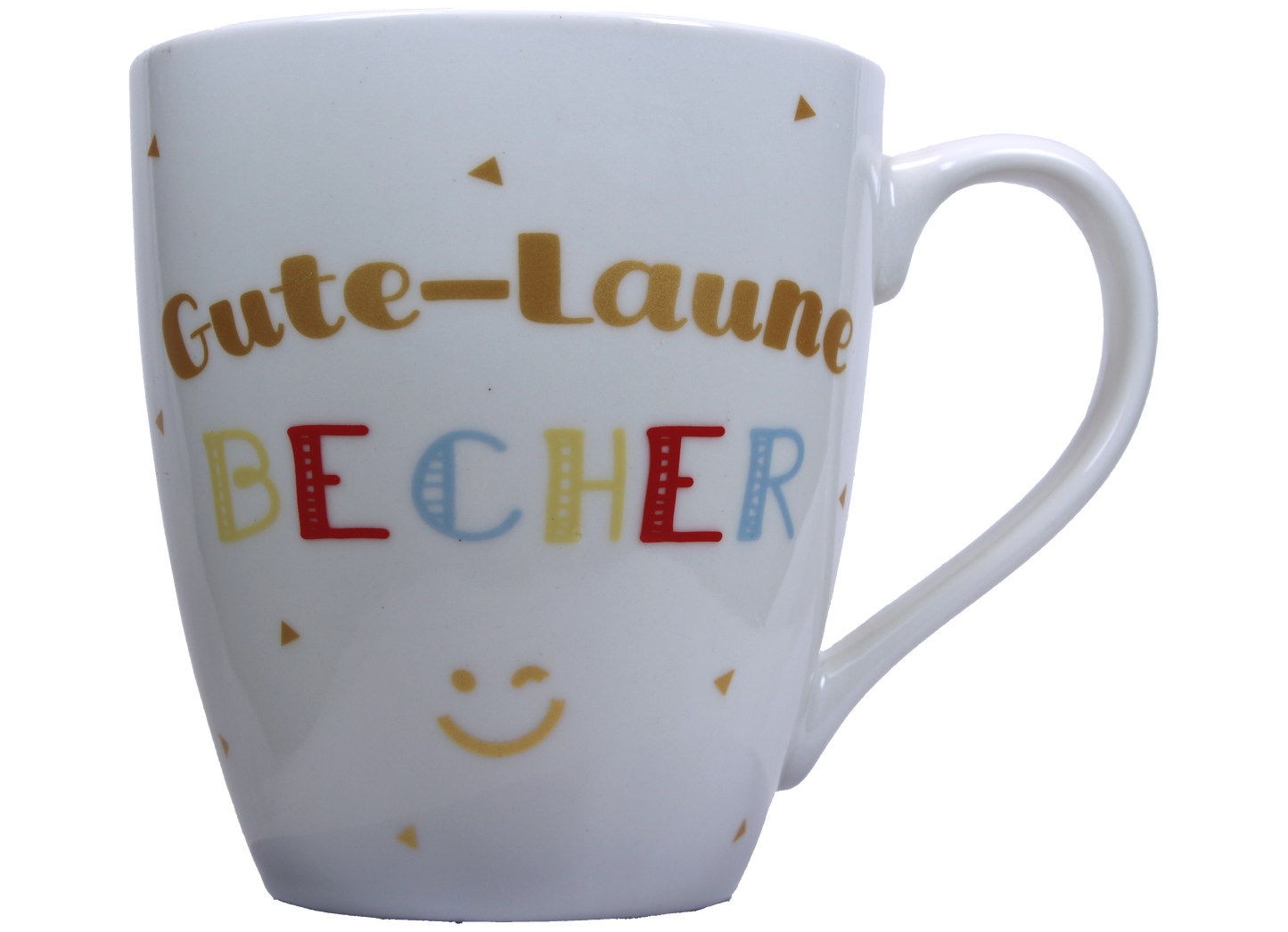 Jumbo Tasse XXL 550 ml mit Schriftzug "Gute-Laune Becher"