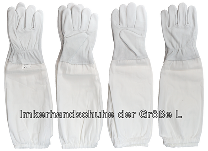 1 Paar Imkerhandschuhe aus Ziegenleder mit Stulpen