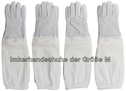 1 Paar Imkerhandschuhe aus Ziegenleder mit Stulpen