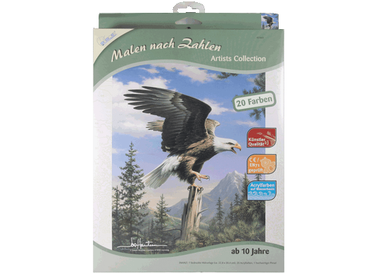 Adler Weißkopfadler Mammut Artists Collection Malen nach Zahlen 228x305 mm Tiere