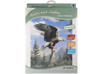 Adler Weißkopfadler Mammut Artists Collection Malen nach Zahlen 228x305 mm Tiere