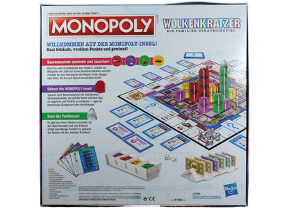 Monopoly Wolkenkratzer - Ein Familien-Strategiespiel ab 8 Jahre 2 - 4 Spieler