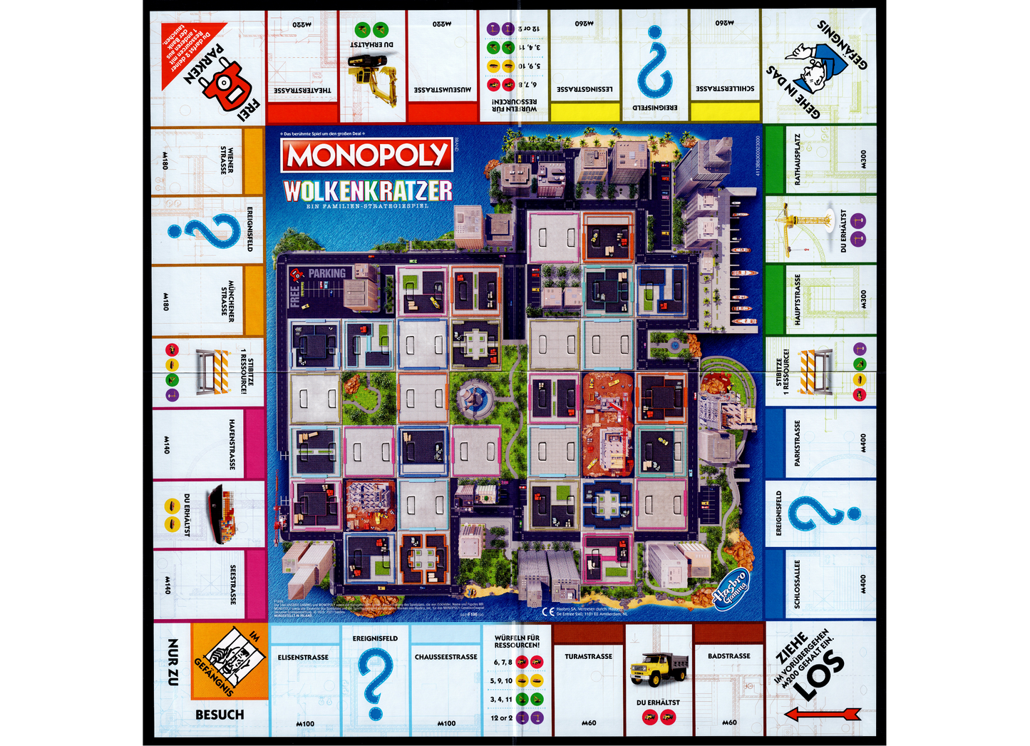 Monopoly Wolkenkratzer - Ein Familien-Strategiespiel ab 8 Jahre 2 - 4 Spieler