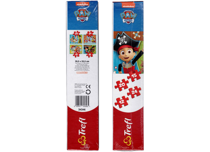 PAW Patrol Puzzle 4 in 1 mit 12, 15, 20 und 24 Teile ab 3 Jahre 285x205 mm Trefl 34346