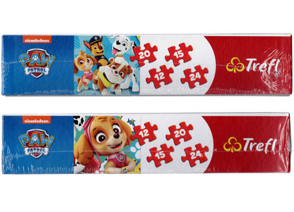 PAW Patrol Puzzle 4 in 1 mit 12, 15, 20 und 24 Teile ab 3 Jahre 285x205 mm Trefl 34346