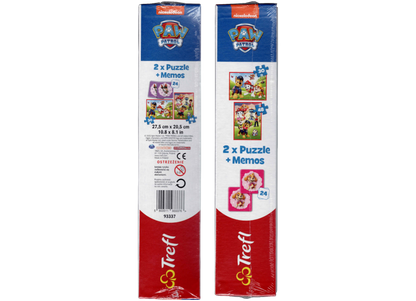 PAW Patrol Puzzle 30 + 48 Teile und Memory 2 x 12 Karten ab 3 Jahre Trefl 93337