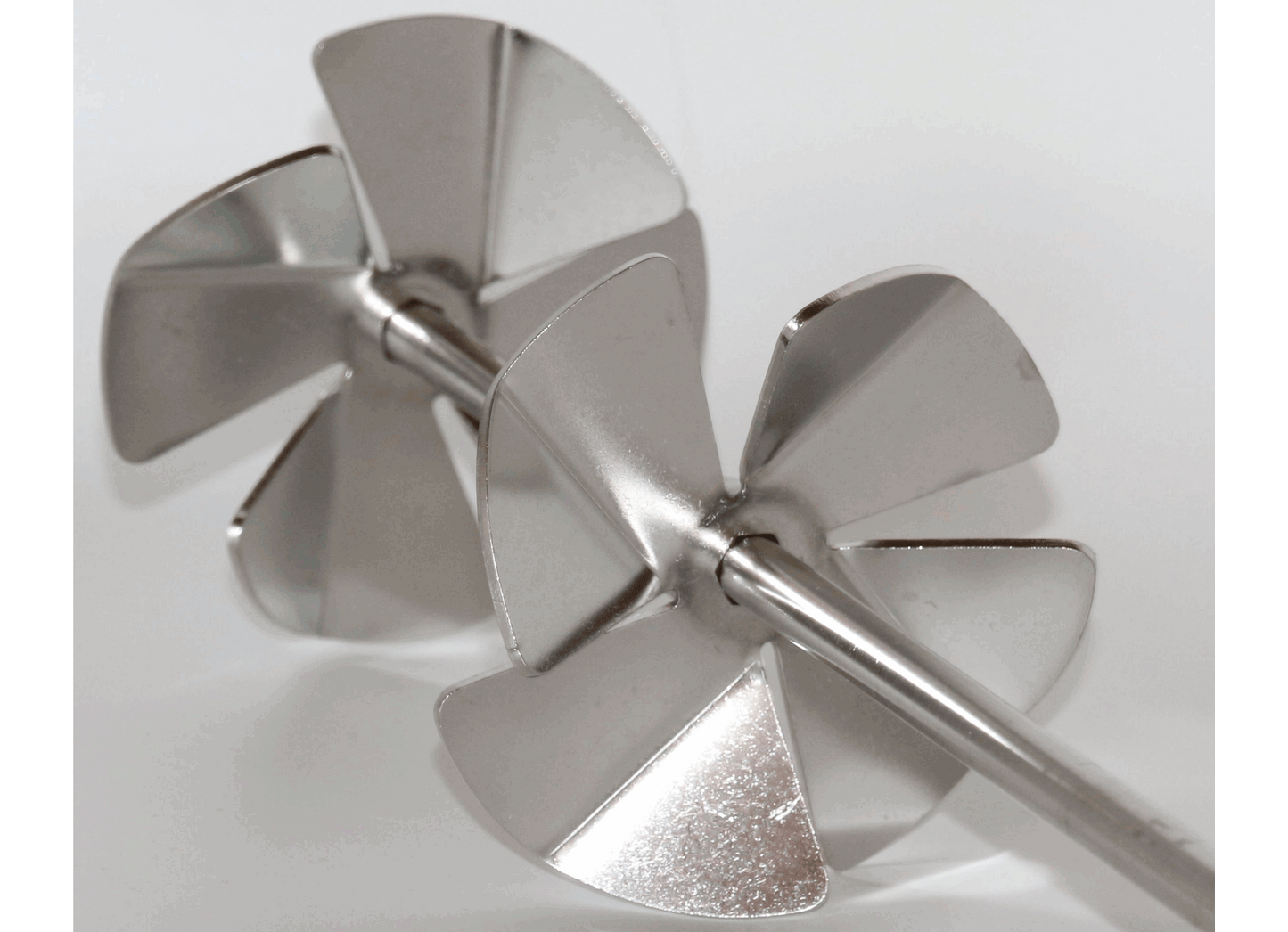 Honey stirrer stirring propeller made of stainless steel with 2 adjustable propellers to stir honey creamy 