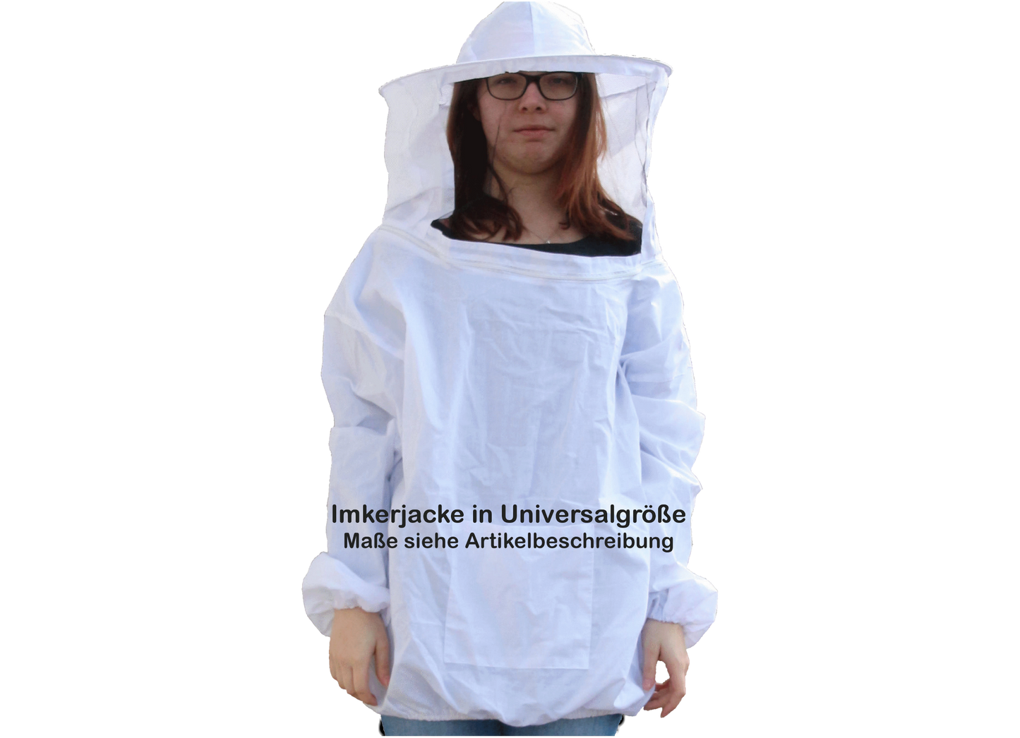 Imkerjacke mit abnehmbaren Schleier in Universalgröße