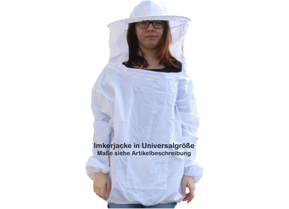 Imkerjacke mit abnehmbaren Schleier in Universalgröße