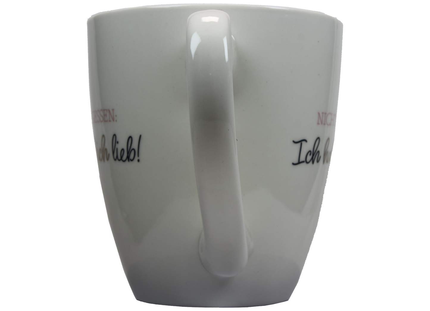 Jumbo Tasse XXL 550 ml mit Schriftzug "Nicht vergessen: Ich hab Dich lieb"