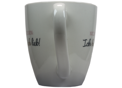 Jumbo Tasse XXL 550 ml mit Schriftzug "Nicht vergessen: Ich hab Dich lieb"