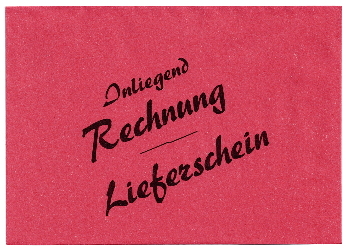 100 Briefumschläge DIN C6 rot Aufdruck "Innenliegend Rechnung - Lieferschein"