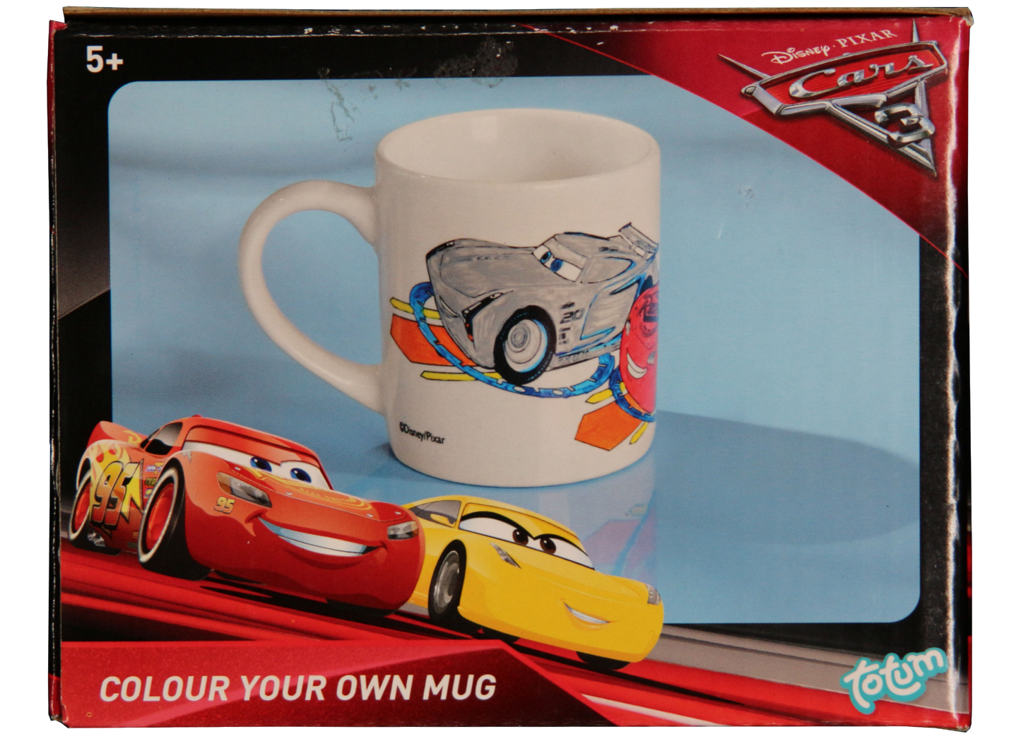 Cars 3 - Keramikbecher zum Ausmalen mit 5 Keramikfarben