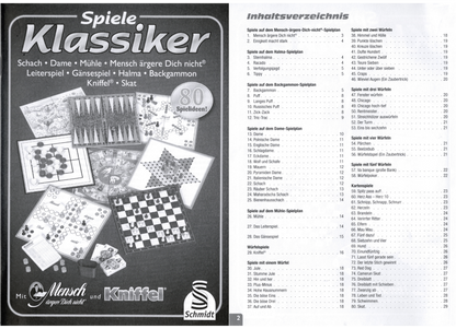 Schmidt Spiele Klassiker 49156 Spielesammlung mit 80 Spielideen für 2 - 6 Spieler