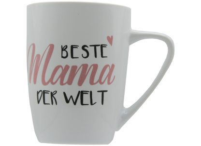 Jumbo Tasse XXL 380 ml mit Schriftzug "Beste Mama der Welt" oder "Bester Papa der Welt"