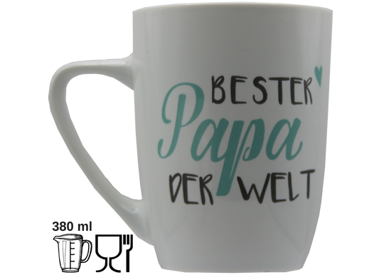 Jumbo Tasse XXL 380 ml mit Schriftzug 