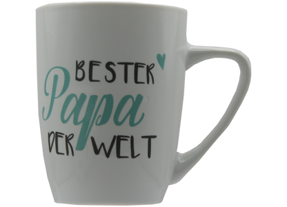 Jumbo Tasse XXL 380 ml mit Schriftzug "Beste Mama der Welt" oder "Bester Papa der Welt"