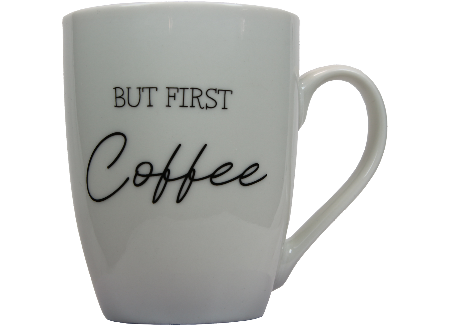 Jumbo Tasse XXL 300 ml mit Schriftzug "But First Coffee"