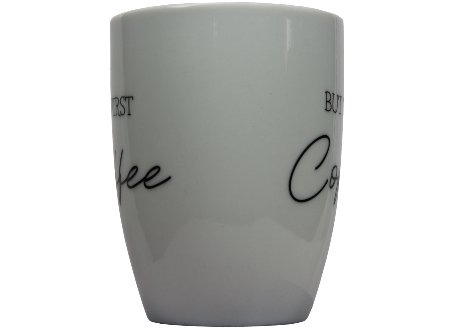 Jumbo Tasse XXL 300 ml mit Schriftzug "But First Coffee"