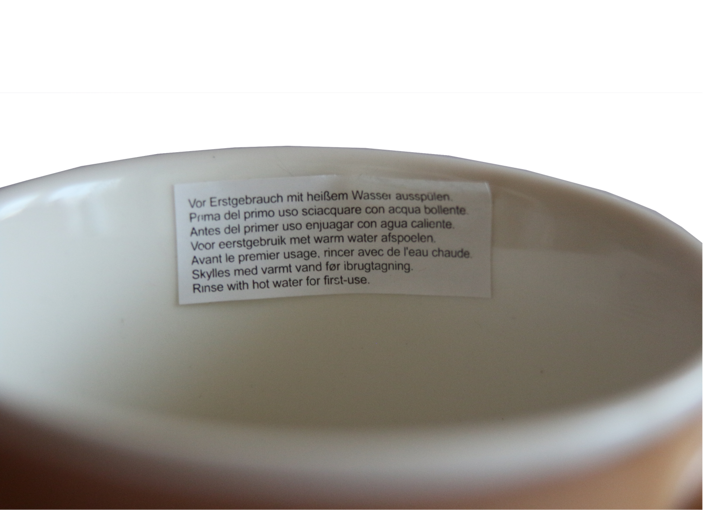 Jumbo Tasse XXL 350 ml hellbraun mit weißem Schriftzug "Together --> FOREVER"