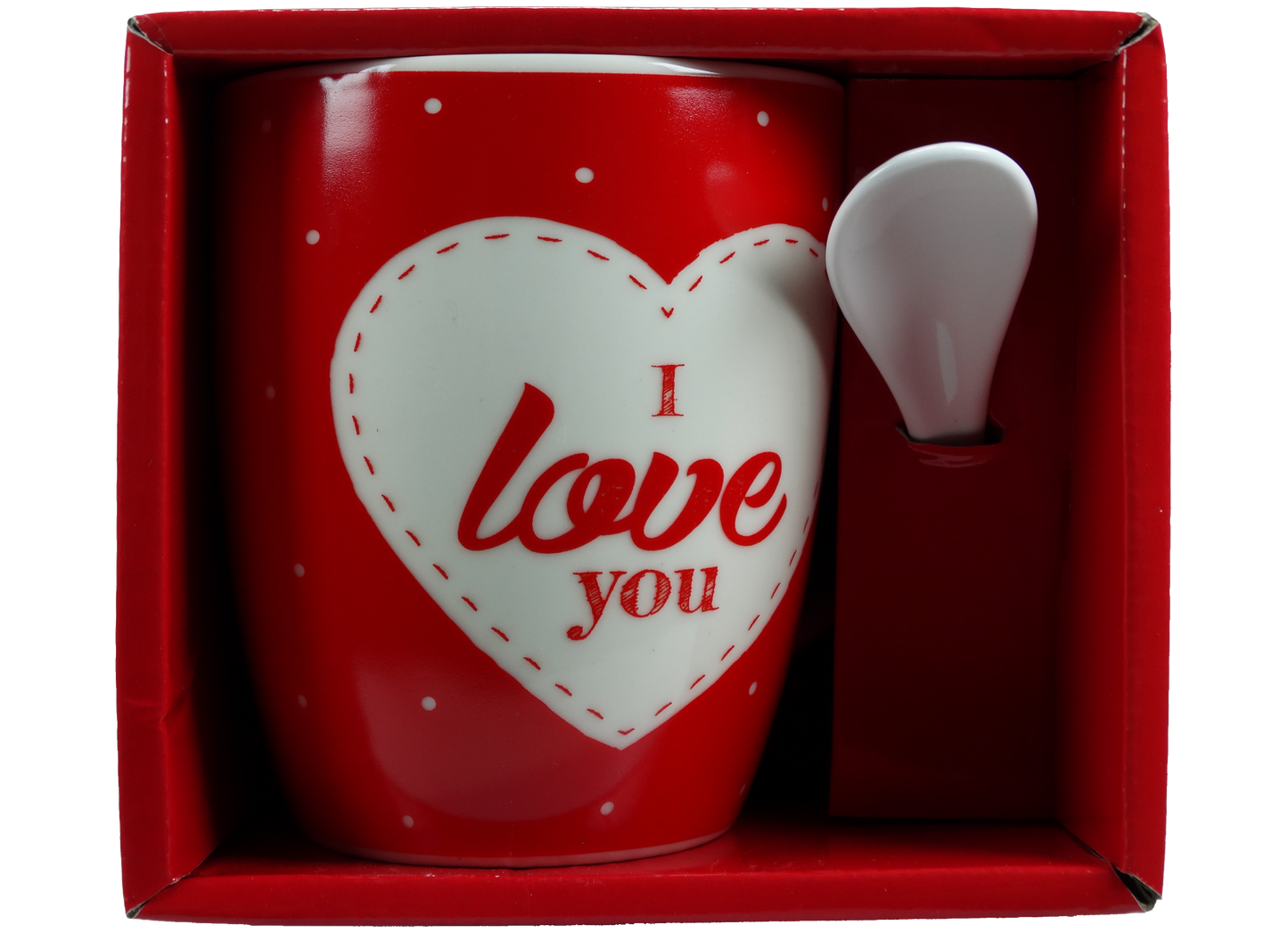 Jumbo Tasse XXL 300 ml mit Schriftzug "I love You" in Geschenkbox