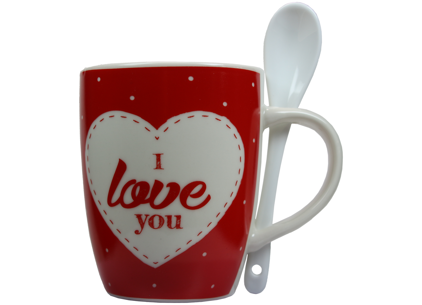 Jumbo Tasse XXL 300 ml mit Schriftzug "I love You" in Geschenkbox