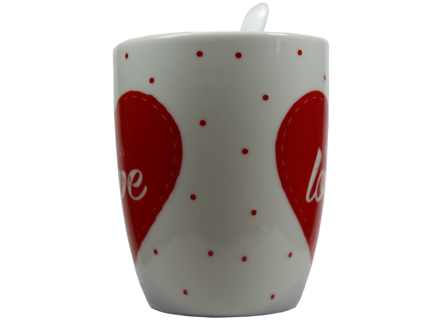 Jumbo Tasse XXL 300 ml weiß mit Schriftzug "With love" in Geschenkbox