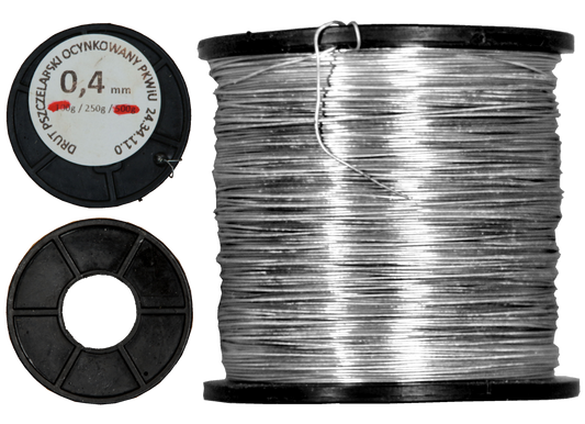 Wabendraht Ø 0,4 mm  250 g / 500 g zum Verdrahten von Wabenrähmchen