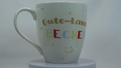 Jumbo Tasse XXL 550 ml mit Schriftzug "Gute-Laune Becher"