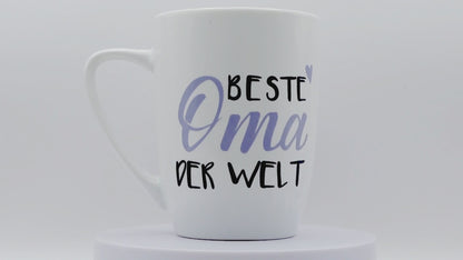 Jumbo Tasse XXL 350 ml mit Schriftzug "Beste Oma der Welt" oder "Bester Opa der Welt"