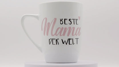 Jumbo Tasse XXL 380 ml mit Schriftzug "Beste Mama der Welt" oder "Bester Papa der Welt"