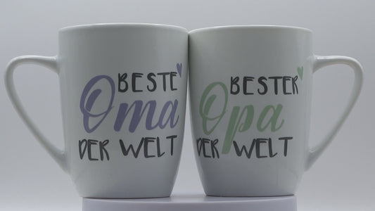 Jumbo Tasse XXL 350 ml mit Schriftzug 